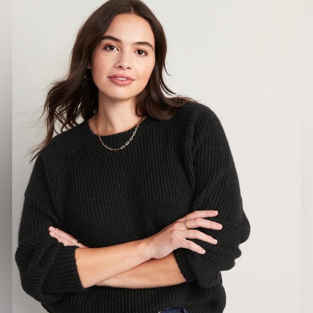 Old Navy Cozy Shaker-Stitch Pullover Sweater